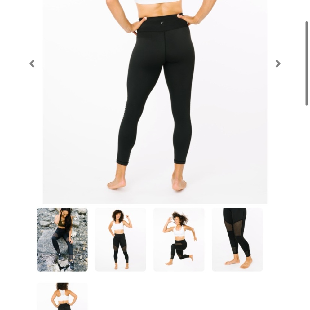 Zyia black moto light n tights sz 8/10